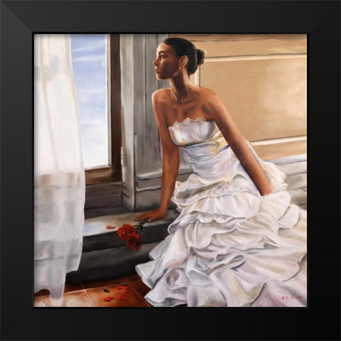 Innamorata Black Modern Wood Framed Art Print by Ciccone, Emilio