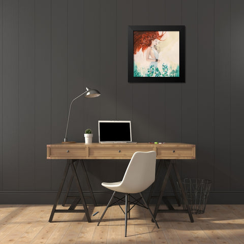 Fairy of Spring (detail) Black Modern Wood Framed Art Print by Pagnoni, Erica