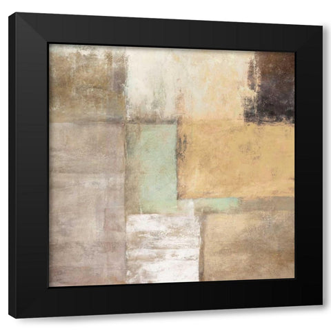 Plage I Black Modern Wood Framed Art Print with Double Matting by Falcone, Ruggero