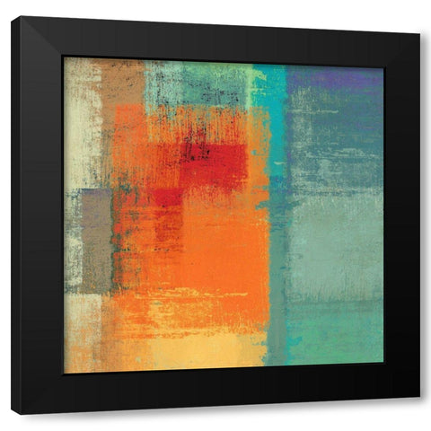 Rainbow Segment II Black Modern Wood Framed Art Print by Ruggero, Falcone