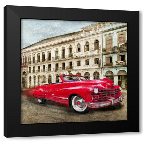Habanera Black Modern Wood Framed Art Print by Baldo, Ivan