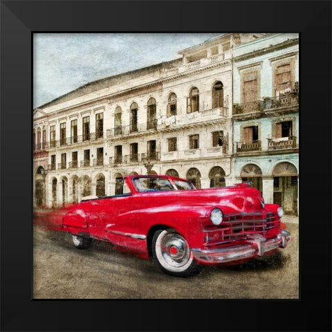 Habanera Black Modern Wood Framed Art Print by Baldo, Ivan