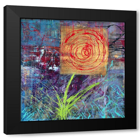 Natura Black Modern Wood Framed Art Print with Double Matting by Corrado, Italo