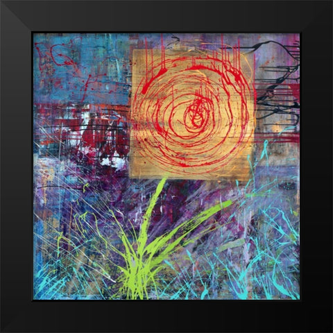 Natura Black Modern Wood Framed Art Print by Corrado, Italo