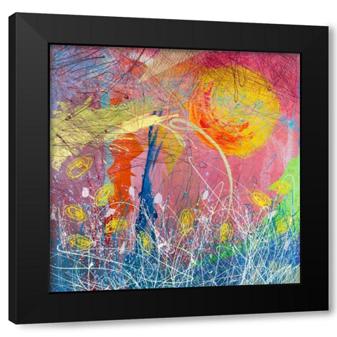 Genesis Black Modern Wood Framed Art Print by Corrado, Italo