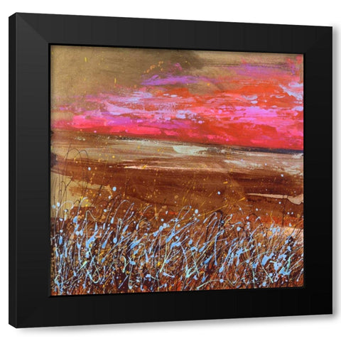 Serata I Black Modern Wood Framed Art Print with Double Matting by Corrado, Italo