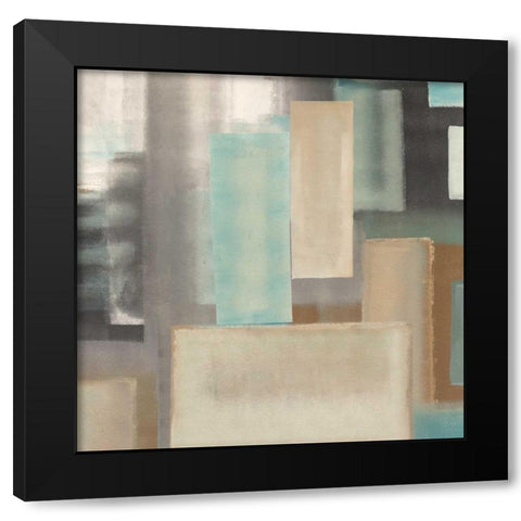 Aqua II Black Modern Wood Framed Art Print by Corrado, Italo