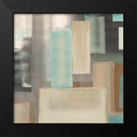 Aqua II Black Modern Wood Framed Art Print by Corrado, Italo