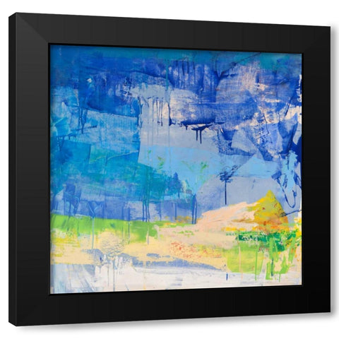 Notte serena I Black Modern Wood Framed Art Print with Double Matting by Corrado, Italo