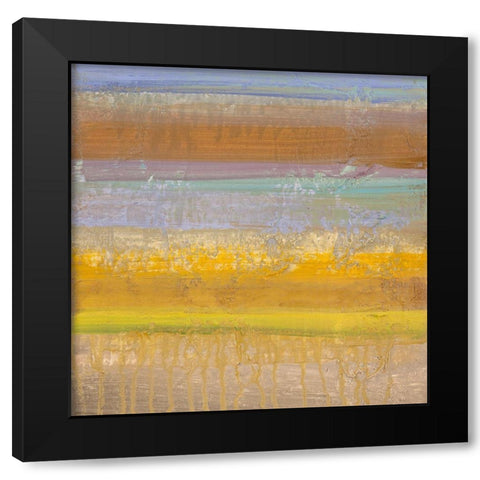 Geo I Black Modern Wood Framed Art Print with Double Matting by Corrado, Italo