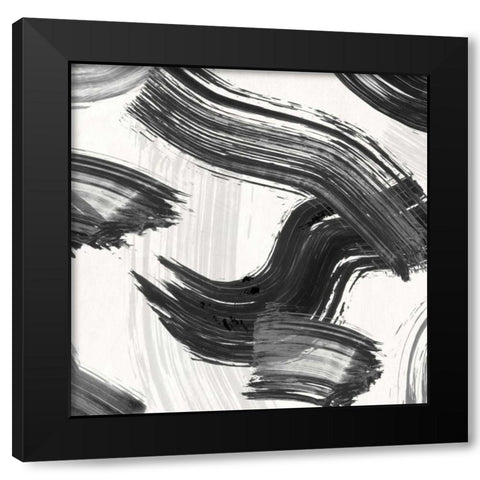 Happening (detail 2) Black Modern Wood Framed Art Print with Double Matting by Ikeda, Haru