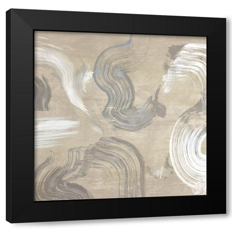 Of Sand and Stone (detail) Black Modern Wood Framed Art Print by Ikeda, Haru