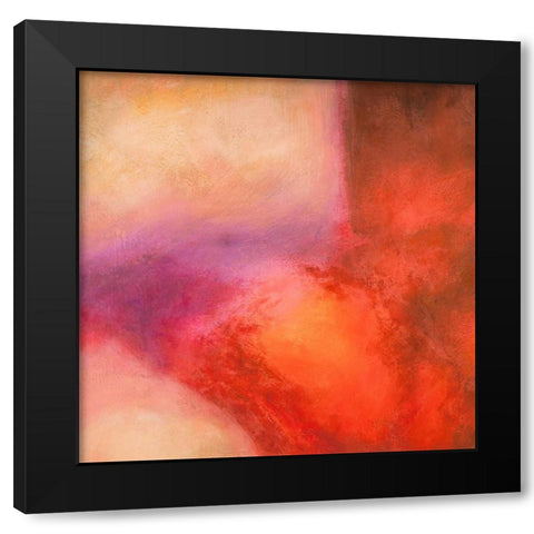 Nirvana I Black Modern Wood Framed Art Print with Double Matting by Demos, Jean-Luc