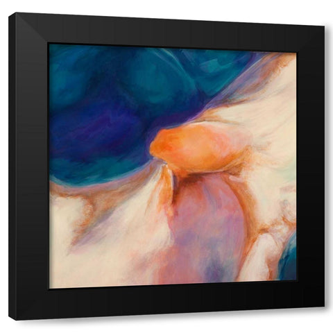 Shangri-La II Black Modern Wood Framed Art Print with Double Matting by Demos, Jean-Luc
