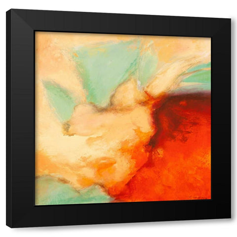 Namaste I Black Modern Wood Framed Art Print with Double Matting by Demos, Jean-Luc