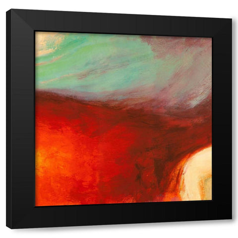 Namaste II Black Modern Wood Framed Art Print with Double Matting by Demos, Jean-Luc