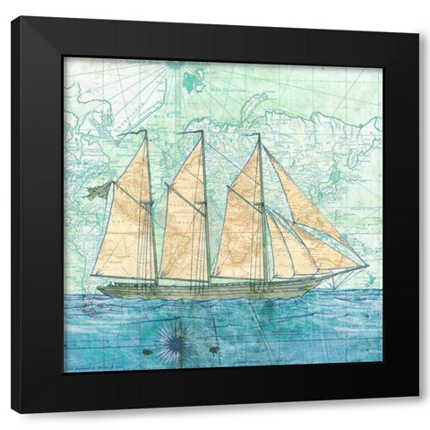 Vessel I Black Modern Wood Framed Art Print with Double Matting by Joannoo