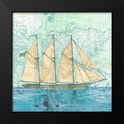 Vessel I Black Modern Wood Framed Art Print by Joannoo