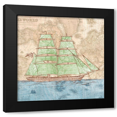 Vessel II Black Modern Wood Framed Art Print by Joannoo