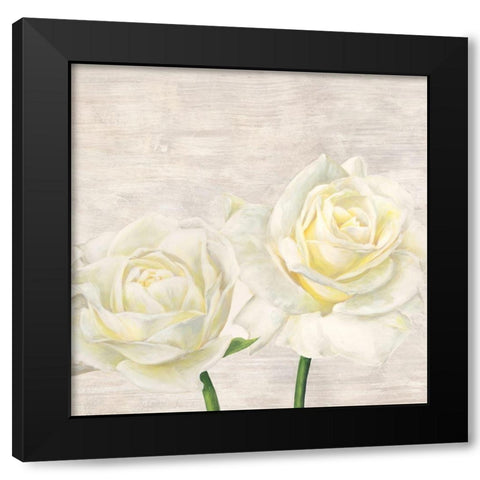 Classic Roses I Black Modern Wood Framed Art Print with Double Matting by Jenny, Thomlinson