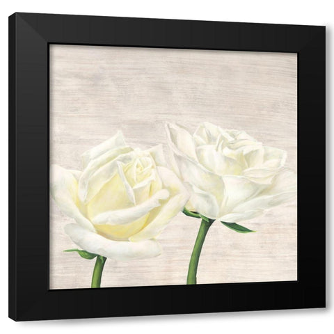 Classic Roses II Black Modern Wood Framed Art Print with Double Matting by Jenny, Thomlinson