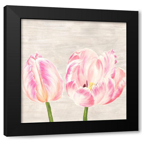 Classic Tulips I Black Modern Wood Framed Art Print by Jenny, Thomlinson