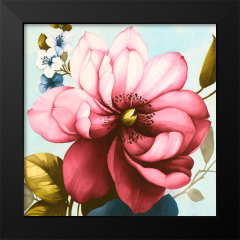 Purple Azaleas (detail) Black Modern Wood Framed Art Print by Keiko, Rei