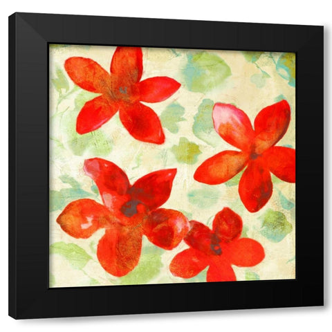 Printemps II Black Modern Wood Framed Art Print with Double Matting by Parr, Kelly