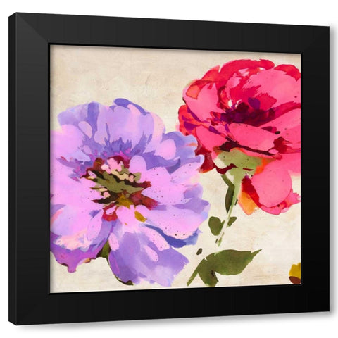 Colorful Jewels I Black Modern Wood Framed Art Print with Double Matting by Parr, Kelly