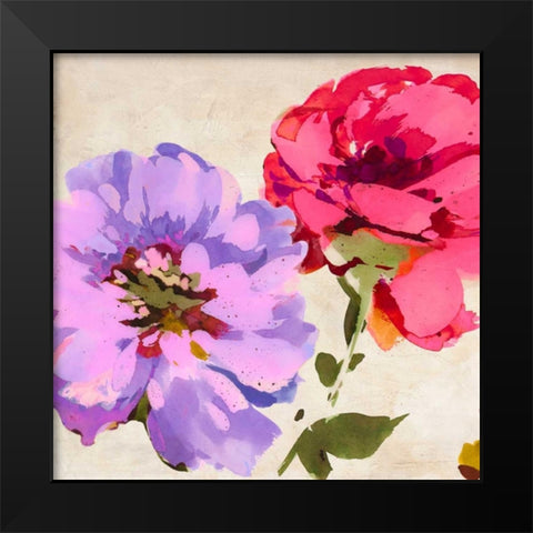 Colorful Jewels I Black Modern Wood Framed Art Print by Parr, Kelly