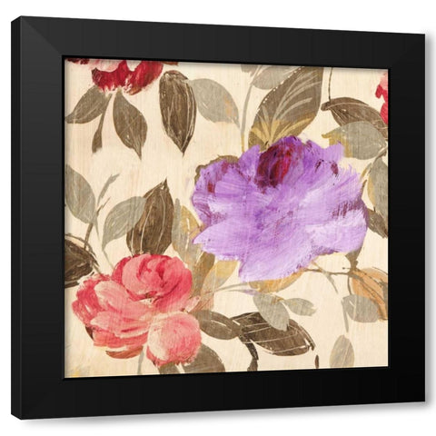 Velvet Lovers II Black Modern Wood Framed Art Print with Double Matting by Parr, Kelly