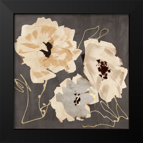 Earth Flowers I (detail) Black Modern Wood Framed Art Print by Parr, Kelly