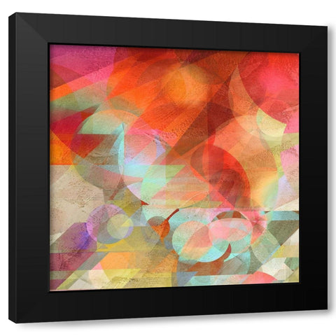 Dawn Black Modern Wood Framed Art Print with Double Matting by Kaj, Rama