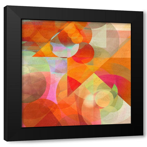 Dusk Black Modern Wood Framed Art Print by Kaj, Rama