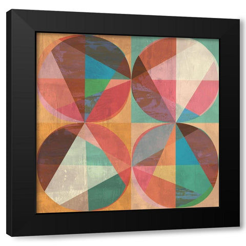 Chromatica II Black Modern Wood Framed Art Print by Kaj, Rama