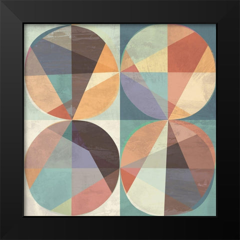 Chromatica III Black Modern Wood Framed Art Print by Kaj, Rama