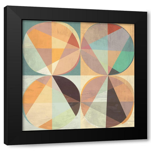 Chromatica IV Black Modern Wood Framed Art Print by Kaj, Rama