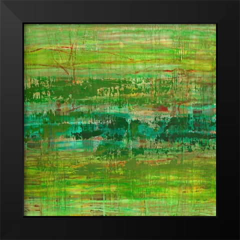 Monocromo Jungla Black Modern Wood Framed Art Print by Lucas