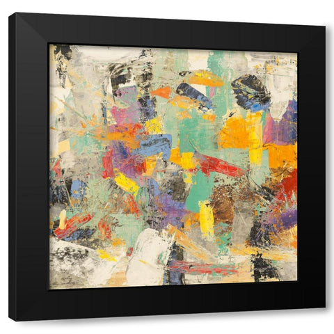 Rivoluzione colorata I (detail) Black Modern Wood Framed Art Print by Lucas