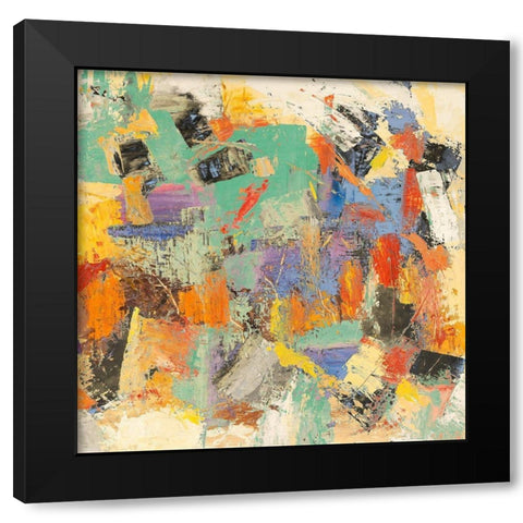 Rivoluzione colorata II (detail) Black Modern Wood Framed Art Print by Lucas