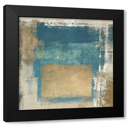 Abstract Levitation II Black Modern Wood Framed Art Print with Double Matting by Ludwig, Maun