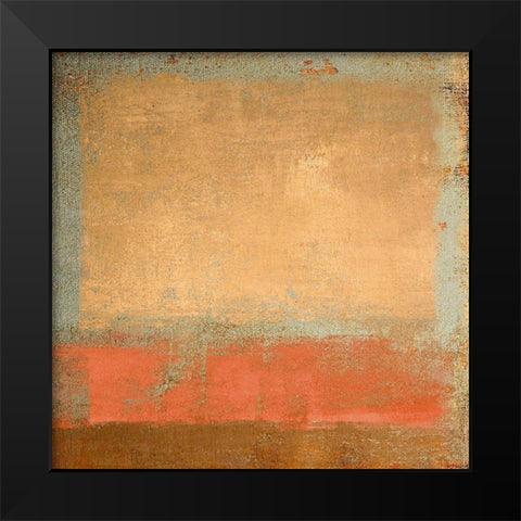 Serene Horizon Black Modern Wood Framed Art Print by Ludwig, Maun
