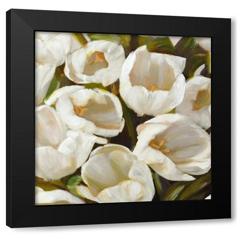 Bianco I Black Modern Wood Framed Art Print by Sanna, Leonardo