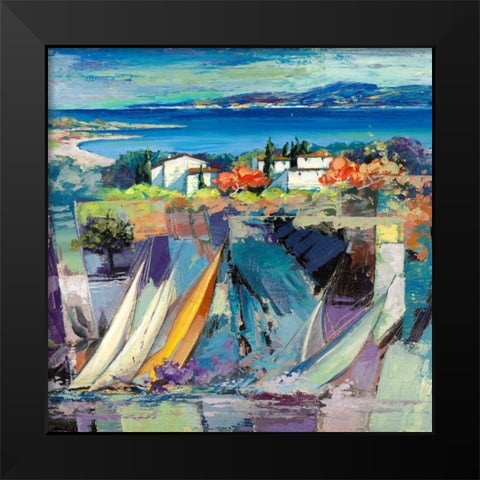 Racconto mediterraneo (detail) Black Modern Wood Framed Art Print by Gasoline Images