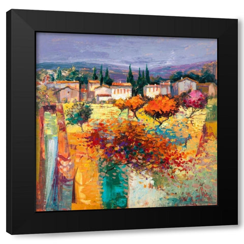 Estate italiana Black Modern Wood Framed Art Print by Florio, Luigi