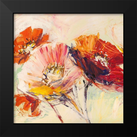 Nel vento I Black Modern Wood Framed Art Print by Luigi, Florio