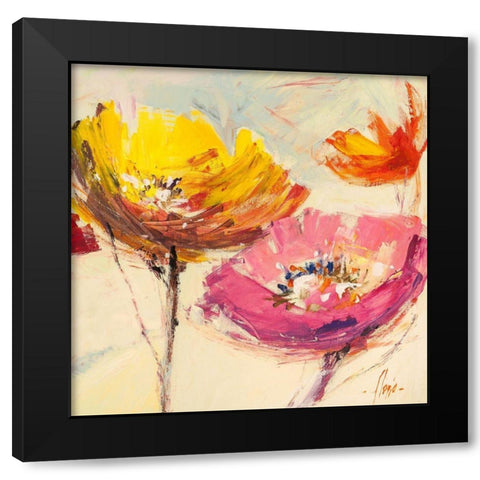 Nel vento II Black Modern Wood Framed Art Print by Luigi, Florio