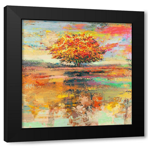 Albero destate (detail) Black Modern Wood Framed Art Print with Double Matting by Florio, Luigi