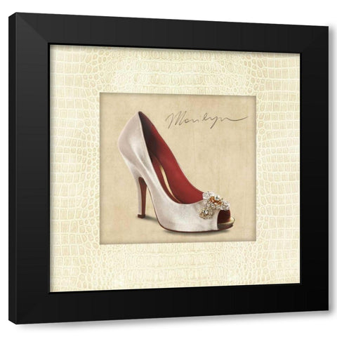 Marilyn Black Modern Wood Framed Art Print with Double Matting by Clair, Michelle