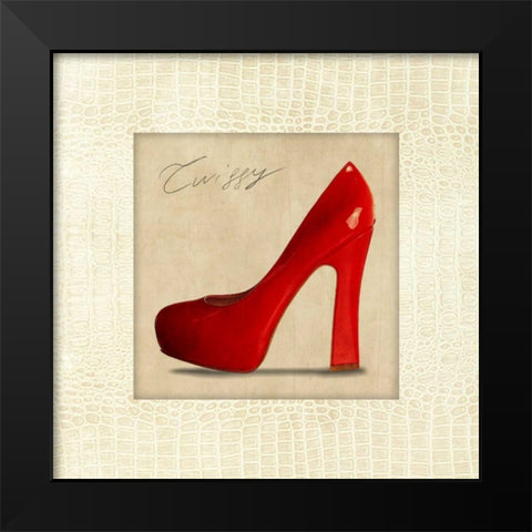 Twiggy Black Modern Wood Framed Art Print by Clair, Michelle